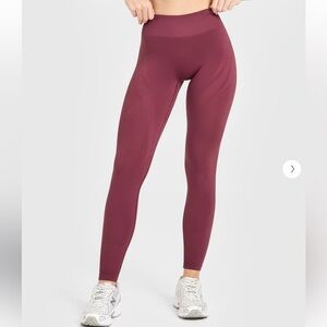 Oner Active Burnt Maroon EnhanceLift Seamless Leggings